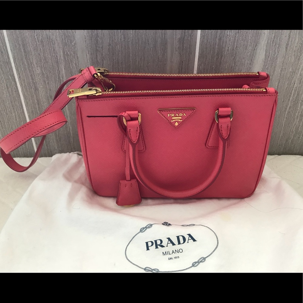 Prada pink small shoulder bag
